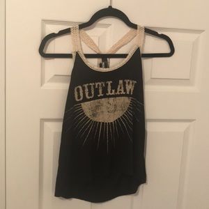 Full tilt racer back crochet outlaw tank Tilly’s
